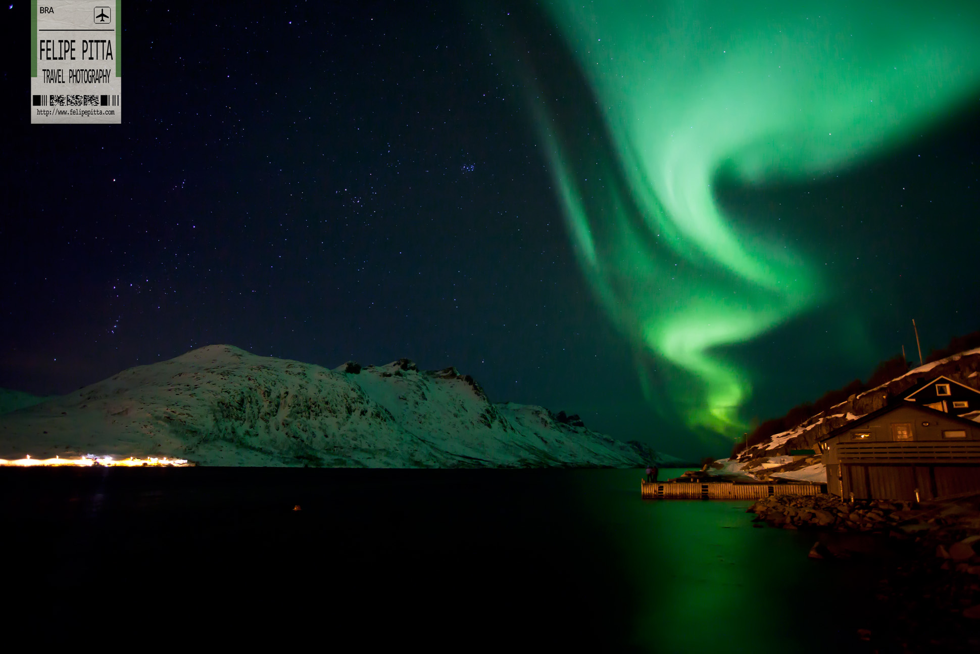 Auroras boreais podem ser vistas nas noites geladas do Norte da