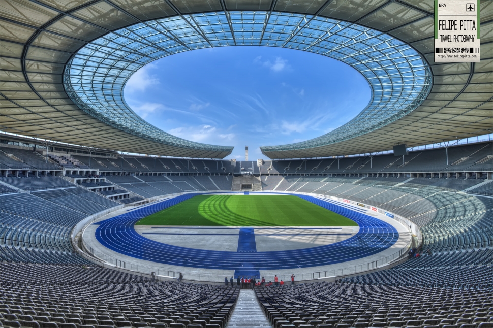 Interior of the Olympic Stadium Berlin Germany 