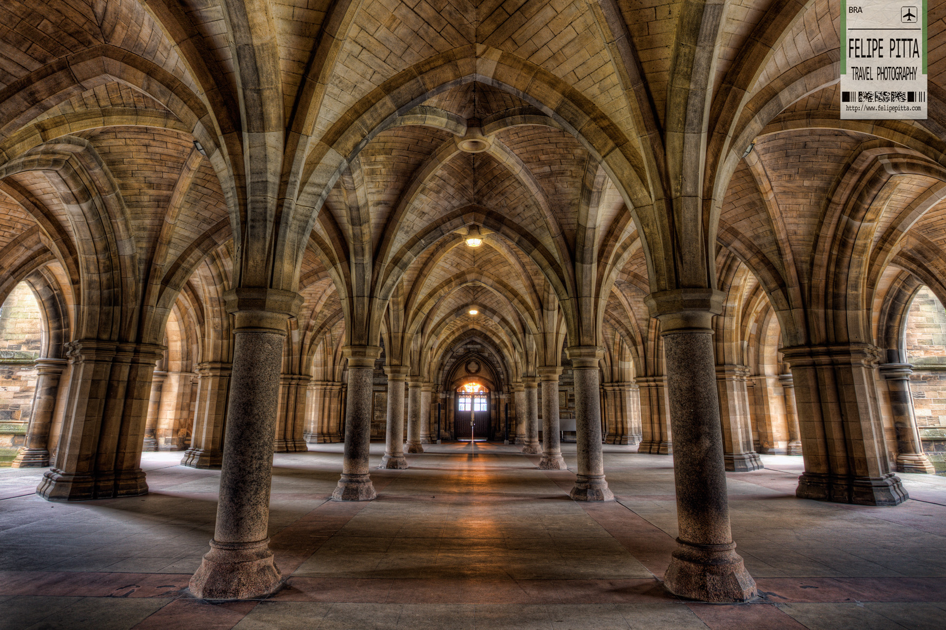 Glasgow University Cloisters Scotland