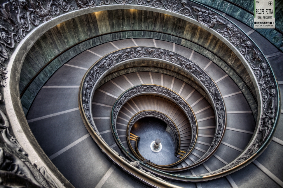 Bramante Staircase Vatican Museum Italy