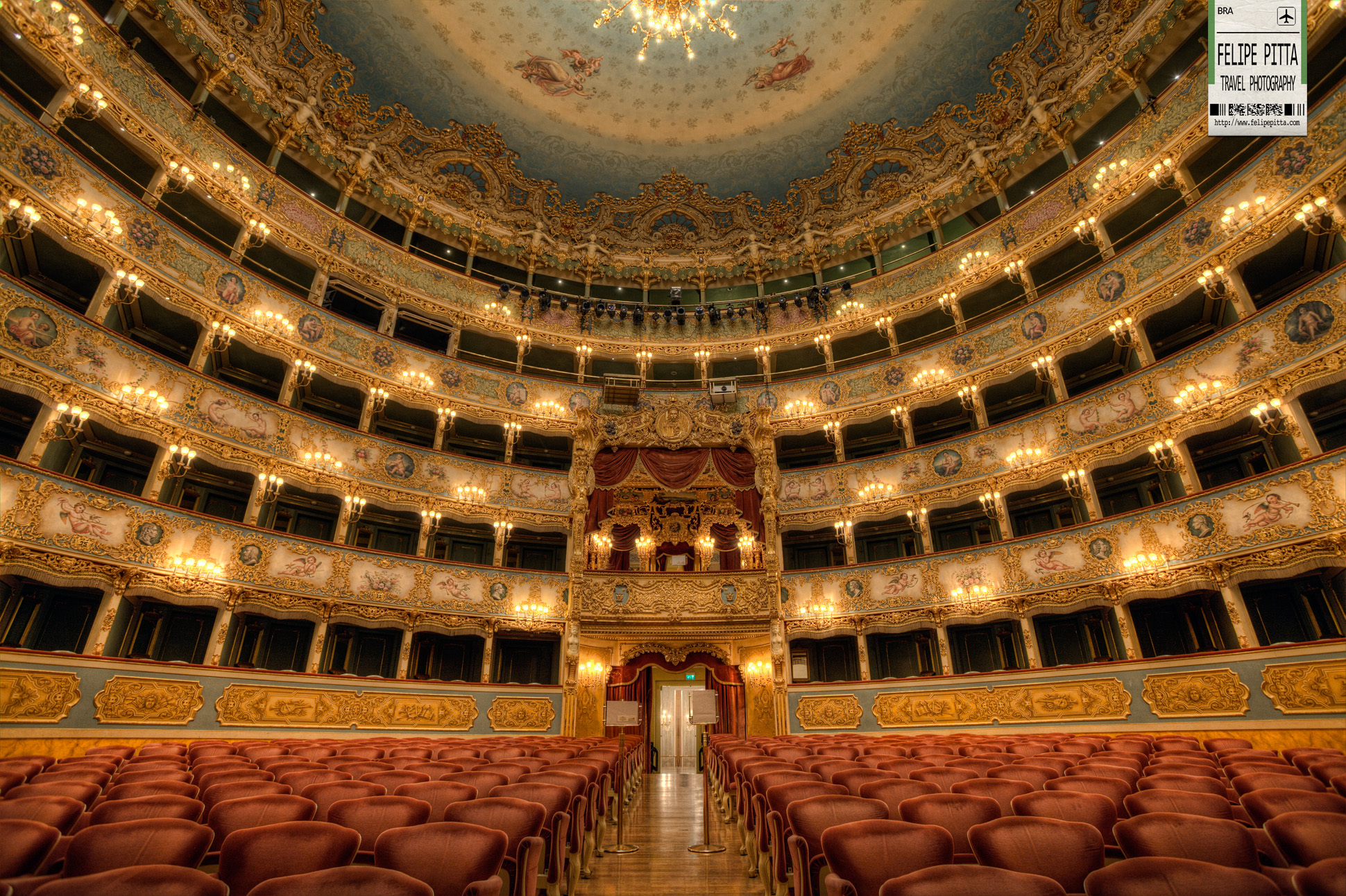 Teatro La Fenice Venice Italy Interior