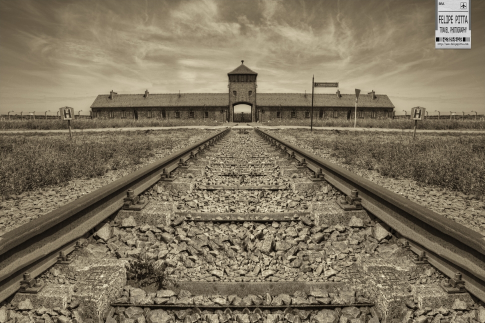 The Death Gate of the Auschwitz II - Birkenau Camp Oświęcim